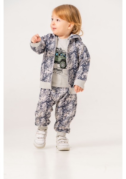 Erkek Bebek Safari Üçlü Eşofman Takımı fiyatları