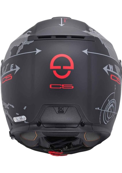 Schubert C5 Globe Black Çene Açılır Motosiklet Kask modelleri