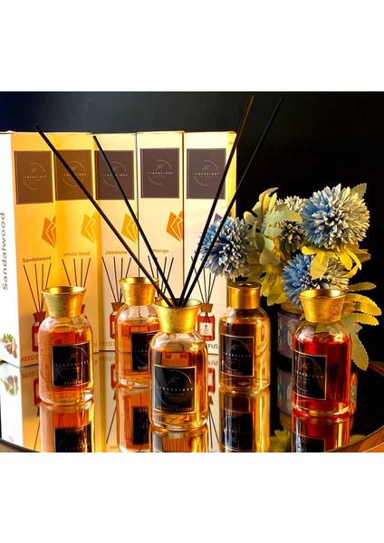 Dekoratif Hediyelik 100ML Jasmine: Yasemin Kokulu Bambu Çubuklu Oda Kokusu 🌿✨