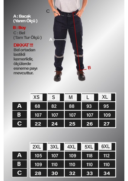 7/7 Gabardin Kışlık İşçi Pantolonu Tek Reflektörlü Kalın İş Pantolonu fiyatları