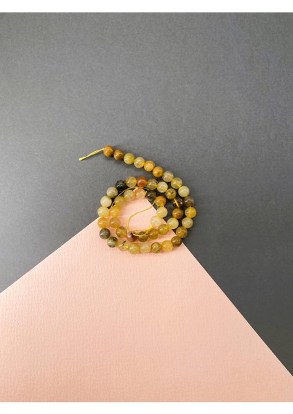 Mix Rutil Kuvars Doğal Taş Dizi 8mm