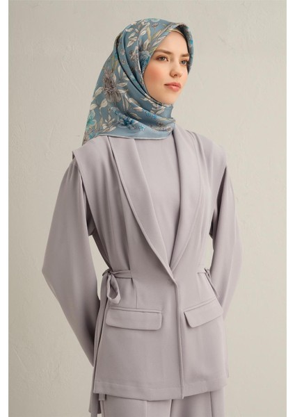 Leopar Desenli Saf İpek Twill Eşarp 9352 05 fiyatları