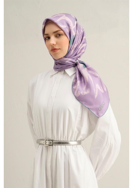 Klasik Desenli Saf İpek Twill Eşarp 9327 57 fiyatları