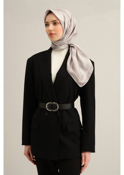 Çiçek Desenli Saf İpek Sura Eşarp 9332 82