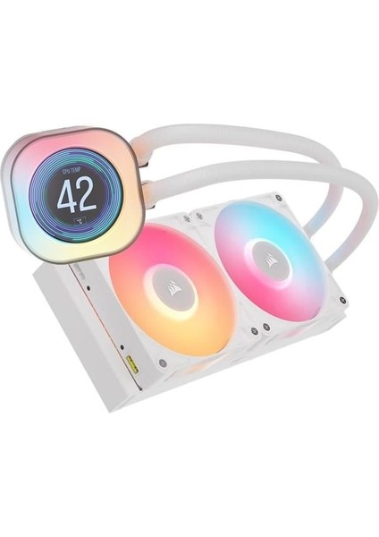 Corsaır 240MM Tıtan 240RX LCD CW-9061025-WW AM5-1851P Rgb Sıvı Soğutmalı Işlemci Fanı Beyaz fiyatları