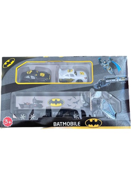 Dorseli Arabalı Taşıyıcı Tır Batman Oyuncak Set 3 Parça modelleri
