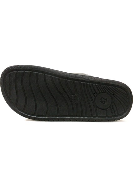 Gezer Siyah Çift Tokalı Anatomik Comfort Terlik