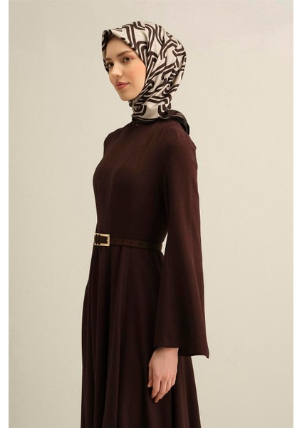 Klasik Desenli Saf İpek Twill Eşarp 9348 52