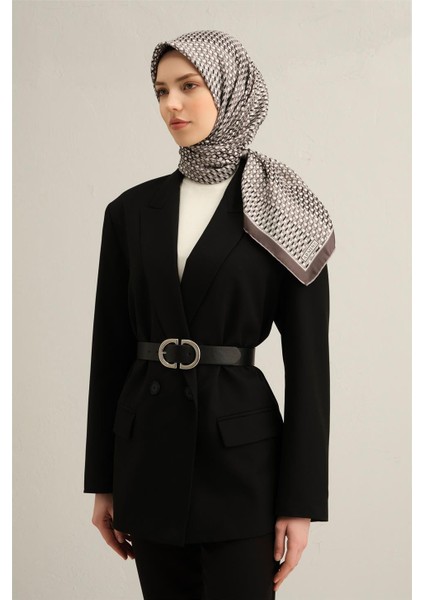 Çiçek Desenli Saf İpek Twill Eşarp 9324 08 fiyatları