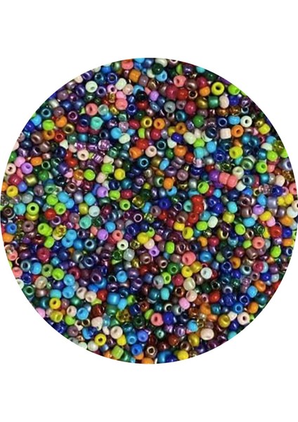 Karışık Renk 4 Mm Yaklaşık 220 Adet/20 Gram Cam Boncuk Oya Yazma Bileklik Ve Kolye fiyatları