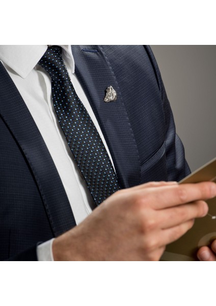 Wild Boar Gümüş Broş 03 modelleri