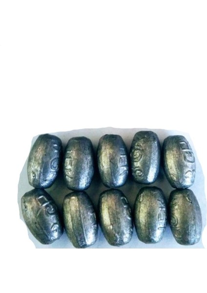 10 Adet Delikli Gezer Kurşun 5 Gram Balıkçılık Malzemesi
