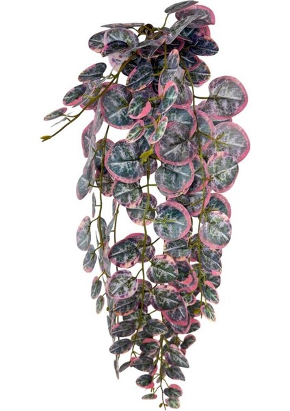 Yapay Çiçek Sarkan Lüx Okaliptus Pembe Rengi Yapay Sarmaşık 60 x 25 cm