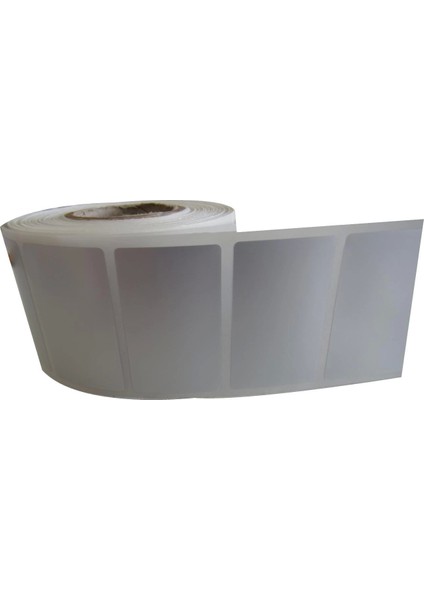 Silver Mat Barkod Etiketi 40X80 1000 Adet