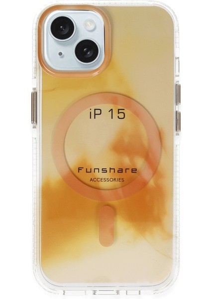 iPhone 15 Phantom Magsafe Kapak - Gold 11