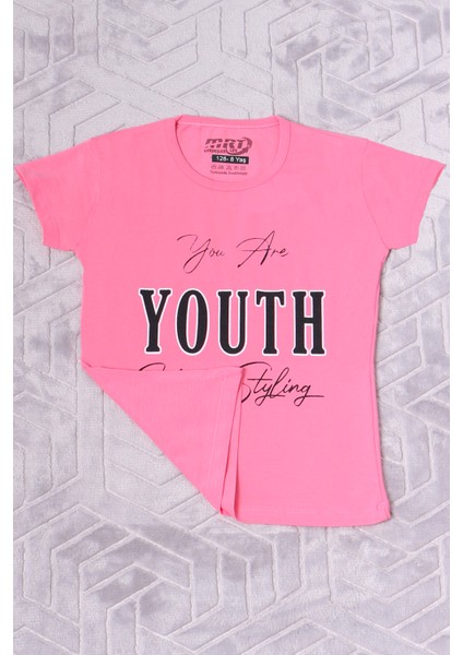 Kız Çocuk Tshirt Youth Baskılı Bisiklet Yaka C39 fiyatları