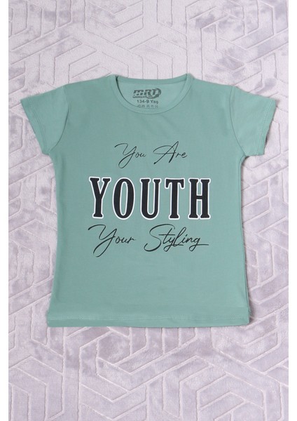 Kız Çocuk Tshirt Youth Baskılı Bisiklet Yaka C39 fırsatları