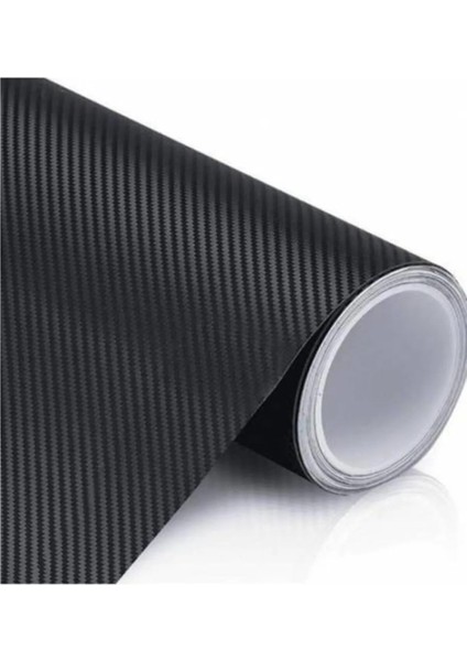 3D Siyah Karbon Fiber Folyo 50 cm x 1 Metre Kaplama Folyosu Yapışkanlı Tırtıklı Hava Kanallı modelleri