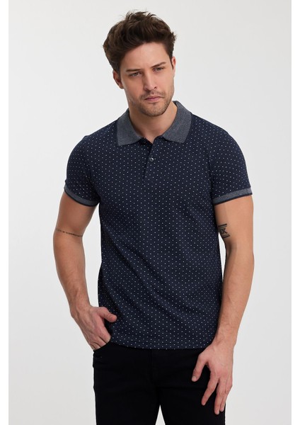 Erkek Desenli Polo Yaka T-Shırt modelleri