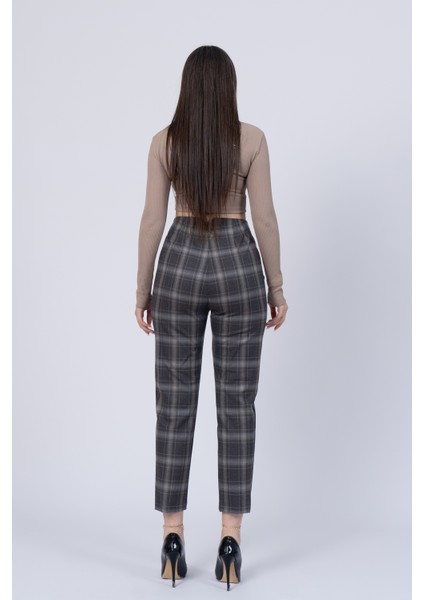 Trend Önü Pensli Zr Model Ekose Pantolon 30102 fiyatları