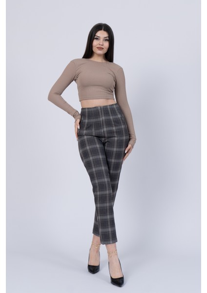 Trend Önü Pensli Zr Model Ekose Pantolon 30102 fırsatları
