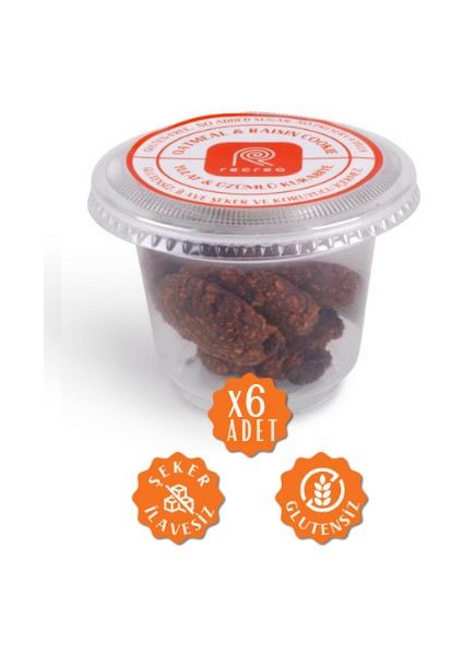 Glutensiz Yulaflı ve Üzümlü Kurabiye