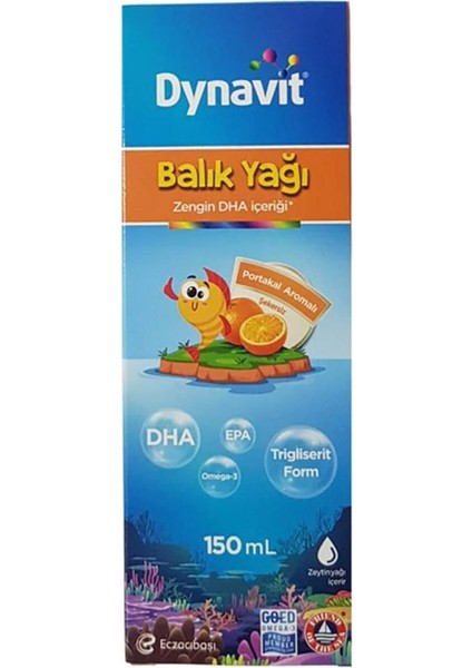 Balık Yağı Şurubu Portakal Aromalı 150 ml