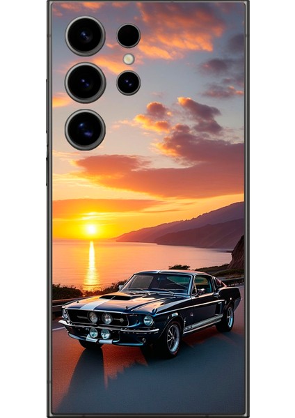 Samsung Galaxy S24 Ultra Uyumlu Şeffaf Kılıf Araba Tasarımlı 2