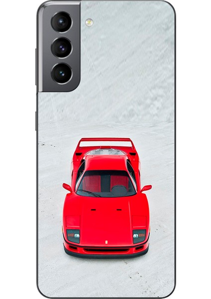Samsung Galaxy S21 Uyumlu Şeffaf Kılıf Araba Tasarımlı 1