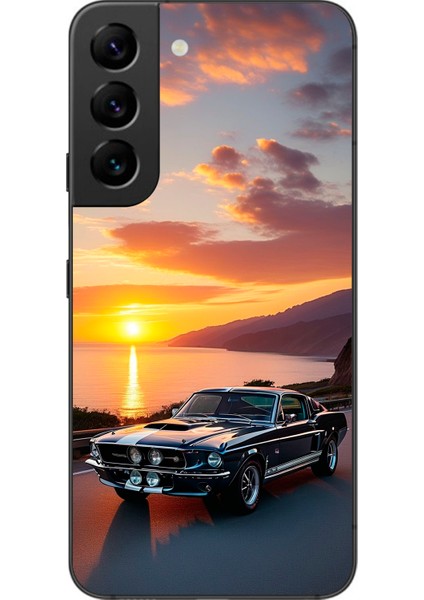 Samsung Galaxy S22+ Uyumlu Şeffaf Kılıf Araba Tasarımlı 2