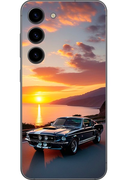 Samsung Galaxy S23 Uyumlu Şeffaf Kılıf Araba Tasarımlı 2