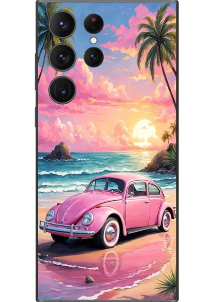 Samsung Galaxy S23 Ultra Uyumlu Şeffaf Kılıf Araba Tasarımlı 3