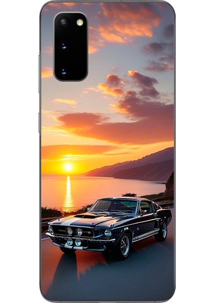 Samsung Galaxy S20 Uyumlu Şeffaf Kılıf Araba Tasarımlı 2