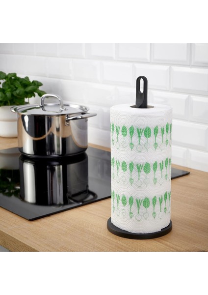 Plastik Tezgah Üstü Havluluk Yükseklik 30 cm Ikea Kağıt Havlu Standı Siyah Havluluk