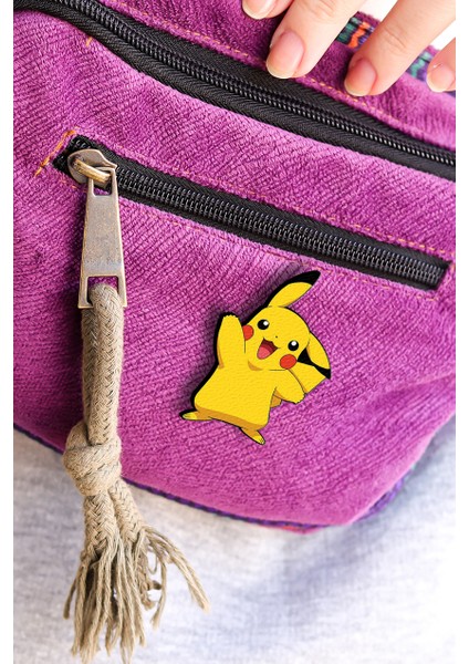 Pokemon Pikachu Pikaçu No1 - Rozet - Broş - Yaka Çanta Aksesuar fiyatları