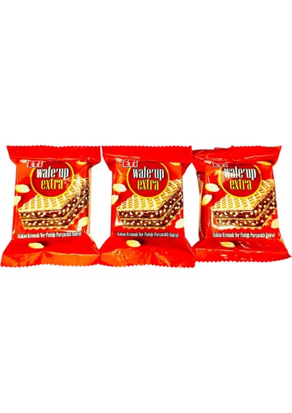 Eti Wafe’up Kakaolu Yer Fıstıklı Atıştırmalık Gofret 3x32gr
