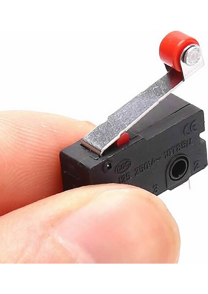 Makaralı Micro Switch Anahtar 5A 5A 250V Rulo Makara Kollu No Nc Com Spdt Sınırlayıcı Momentary