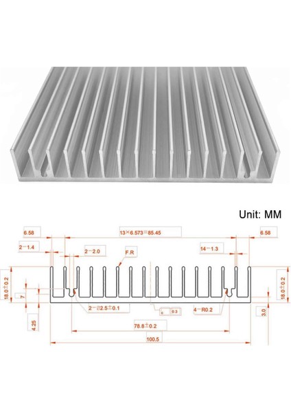10CM x 10CM x 1.8cm Alüminyum Metal Soğutucu Blok Radyatör Peltier Isı Düşürücü Amfi LED Entegre indirimleri