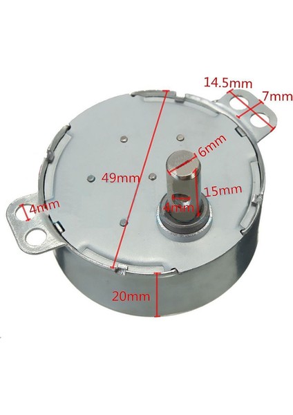 Tyc-50 Ac 220V 15RPM Senkron Motor Kuluçka Isıtıcı Fan Saat Zamanlayıcı Vitrin Perde Makine 4W Sesz indirimleri