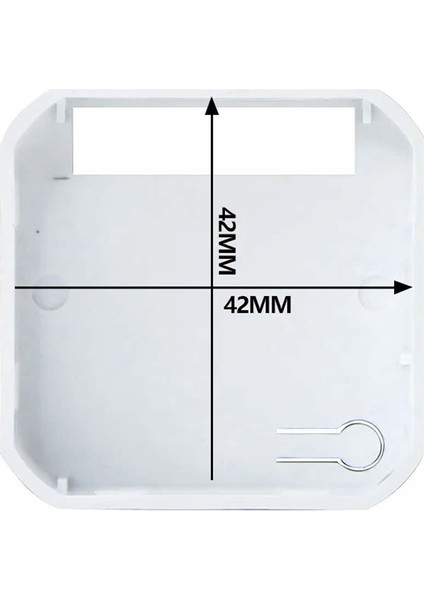 Plastik Elektronik Proje Kutusu 45X50X20MM Beyaz Elektronik Devre Prototip Wifi Iot Ble Akıllı Ev