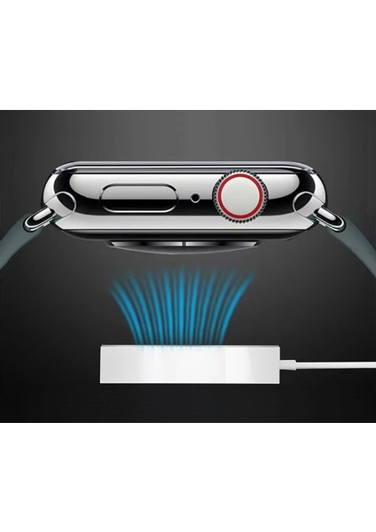 Watch Serisi Uyumlu Akıllı Saat Kablosuz Şarj 1 mt Apple 1 2 3 4 5 6 7 8 9 10 Se Ultra Mıknatslı USB