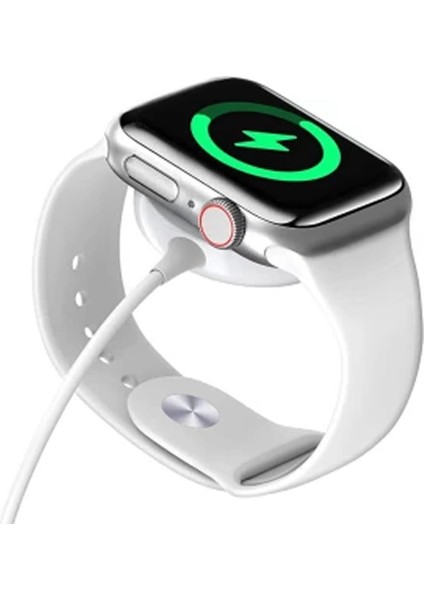Watch Serisi Uyumlu Akıllı Saat Kablosuz Şarj 1 mt Apple 1 2 3 4 5 6 7 8 9 10 Se Ultra Mıknatslı USB