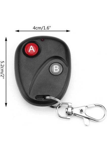 433MHZ Uzaktan Kumanda 2 Buton Garaj Otomatik Kapı Kepenk Bariyer Alarm Lamba Motor Kontrol Anahtar