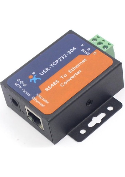 USR-TCP232-304 RS485 To Ethernet Çevirici Modül Metal Kutu Endüstriyel Tip Seri Port Sinyal Çevirici