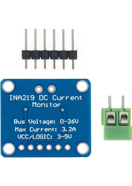 INA219 Dc Voltaj Akım Güç Izleme Sensör Modülü Çift Yönlü 26V 3A Iıc Haberleşme 12 Bit Yüksek Hassas