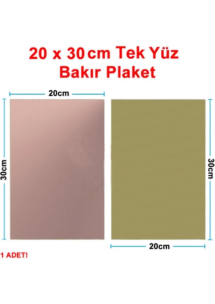 20X30CM Tek Yüz Bakır Plaket Pcb Elektronik Baskı Devre Prototip Test Deney Kartı Fr4 Kaliteli Pcb