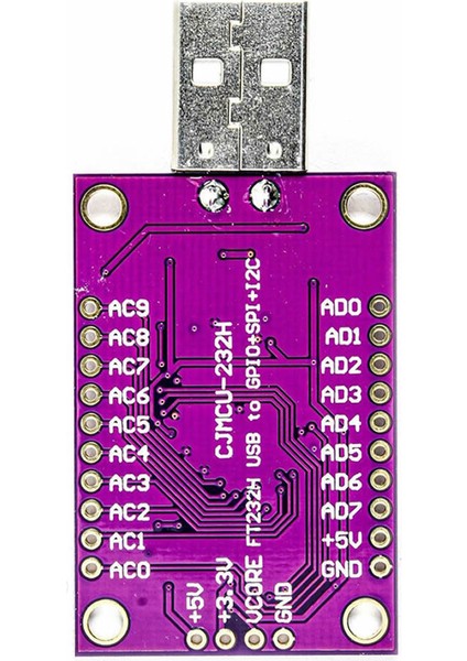 Ftdı FT232HQ USB Çevirici Modül Uart RS232 RS485 Jtag Flash Card Fifo Spı I2C Mpsse 8051