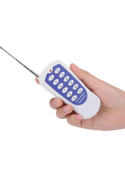 433MHZ Kablosuz Uzaktan Kumanda 12 Buton Teleskopik Anten Garaj Otomatik Kapı Kepenk Bariyer Alarm