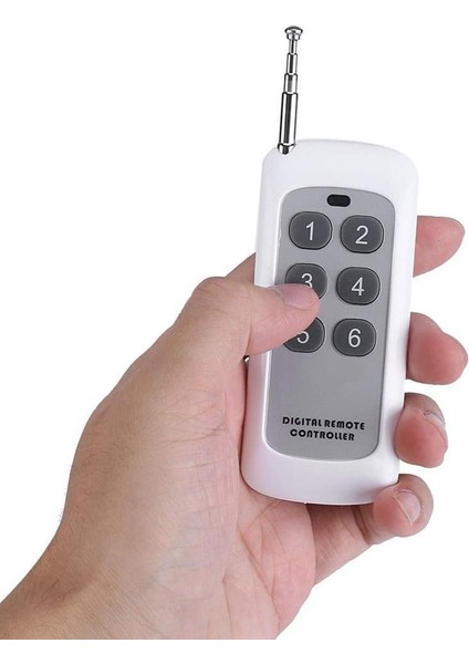433MHZ Kablosuz Uzaktan Kumanda 6 Buton Teleskopik Anten Garaj Otomatik Kapı Kepenk Bariyer Alarm fiyatları