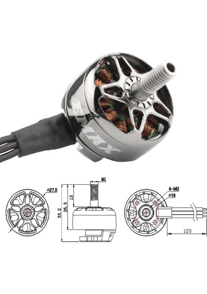Emax Eco Iı 2207 2400KV Fırçasız Motor Çelik Mil Model Uçak Rc Multicopter Quadcopter Drone Fpv